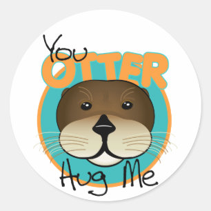 Pegatina Redonda Pegatinas Otter
