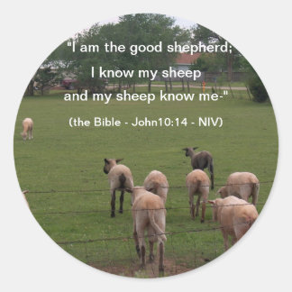 Pegatina Redonda Pegatinas/ovejas