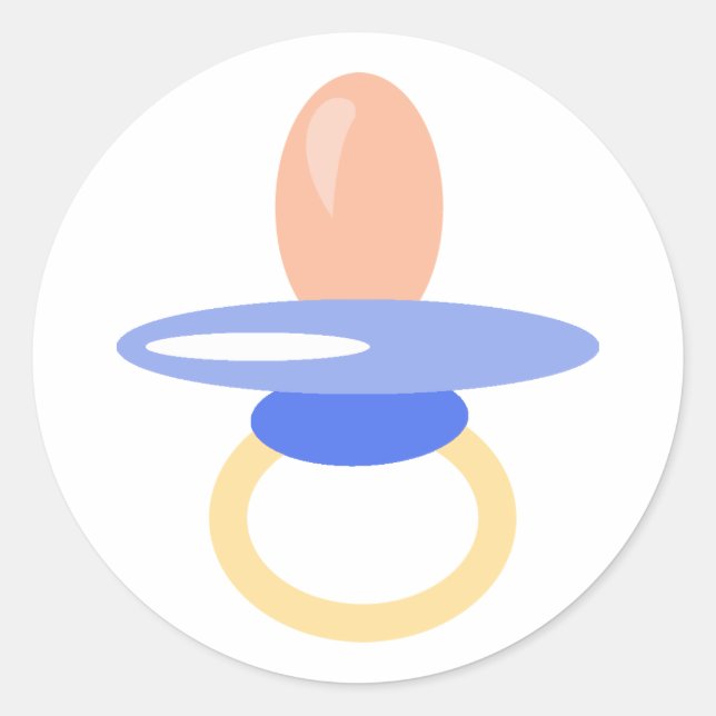 Pegatina Redonda Pegatinas Pacificadores de Baby Boy (Anverso)