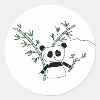 Pegatina Redonda Pegatinas Panda