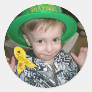 Pegatina Redonda Pegatinas para una cura