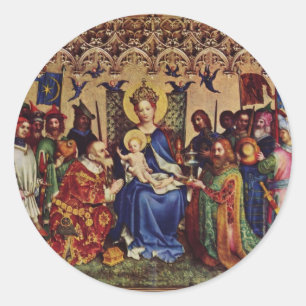 Pegatina Redonda Pegatinas: Peregrinaje interior