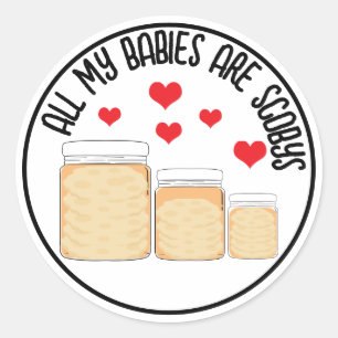 Pegatina Redonda Pegatinas personalizadas KombuchaScoby