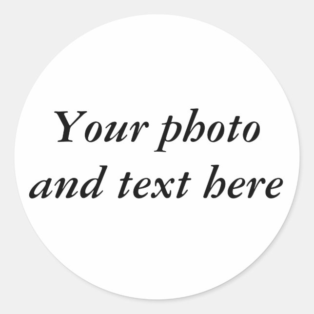 Pegatina Redonda Pegatinas personalizados (Anverso)