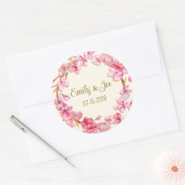 Pegatina Redonda pegatinas personalizados bodas