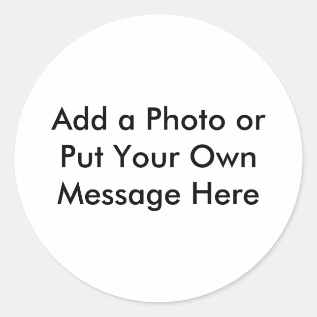 Pegatina Redonda Pegatinas personalizados - ¡Sean divertidos o polí (Anverso)