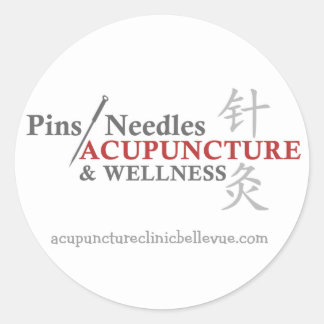 Pegatina Redonda Pegatinas Pins & Needles