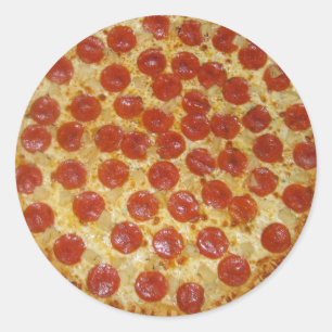 Pegatina Redonda Pegatinas Pizza