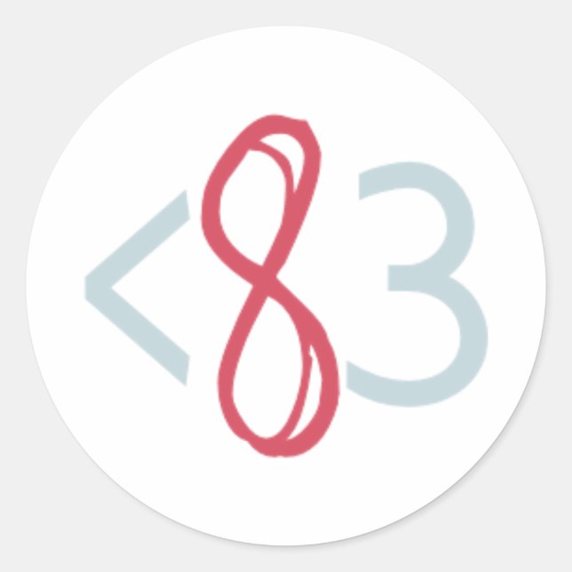 Pegatina Redonda Pegatinas polacos modernos (blancos) - Paquete de  (Anverso)