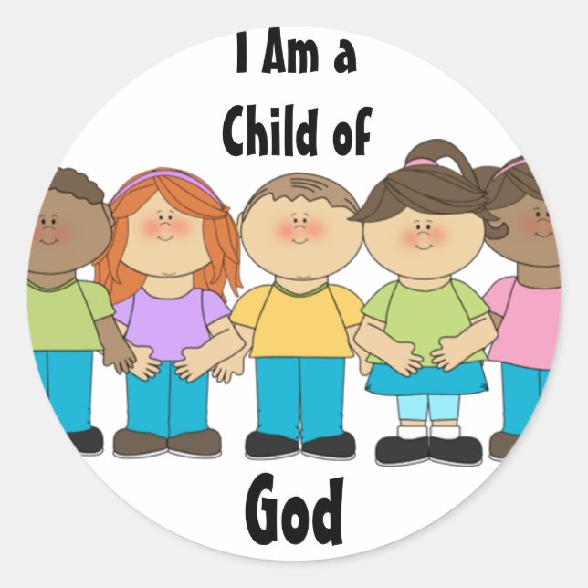 Pegatina Redonda Pegatinas principales de LDS - Soy un hijo de Dios (Anverso)