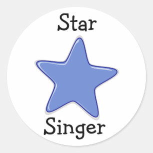 Pegatina Redonda Pegatinas principales LDS - Star SInger