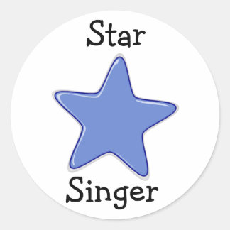 Pegatina Redonda Pegatinas principales LDS - Star SInger