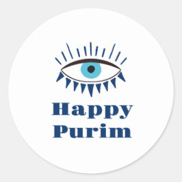Pegatina Redonda Pegatinas Purim