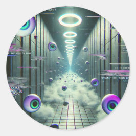 Pegatina Redonda 👁️ Pegatinas raros de "Endless Watcher" 👁️