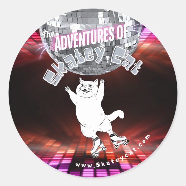 Pegatina Redonda Pegatinas redondos clásicos (Anverso)