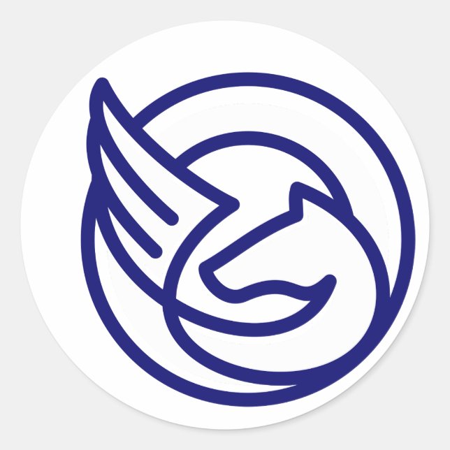 Pegatina Redonda Pegatinas redondos clásicos (Anverso)