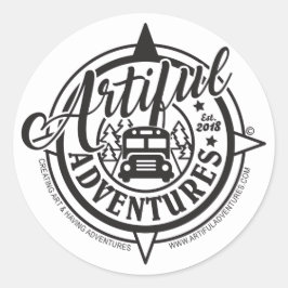 Pegatina Redonda Pegatinas redondos clásicos de 3"