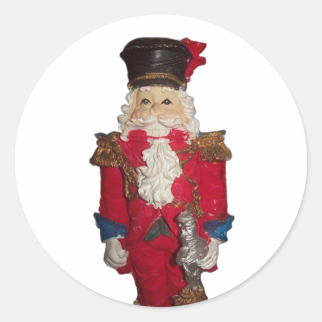 Pegatina Redonda Pegatinas redondos clásicos de soldados (Anverso)