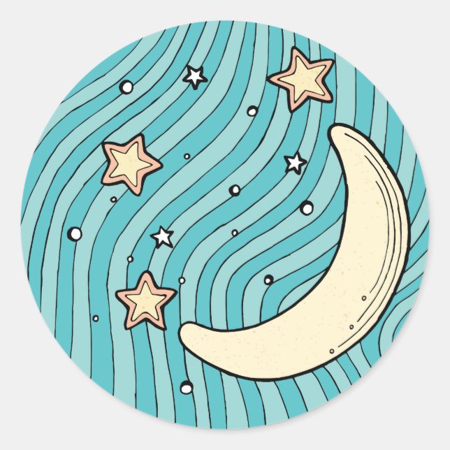 Pegatina Redonda Pegatinas redondos clásicos para los artes del (Anverso)