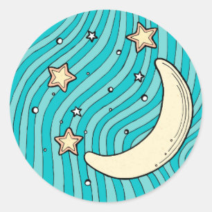 Pegatina Redonda Pegatinas redondos clásicos para los artes del