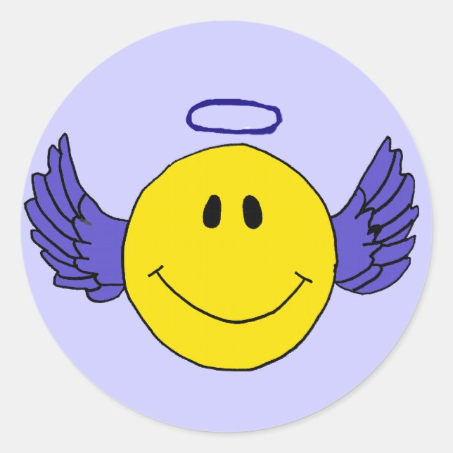 Pegatina Redonda Pegatinas redondos de BL-Angel Face (Anverso)