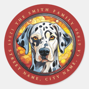 Pegatina Redonda Pegatinas redondos de Dalmacia