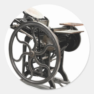 Pegatina Redonda pegatinas redondos de máquinas de prensa electróni