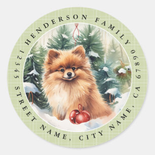 Pegatina Redonda Pegatinas redondos de Pomerania