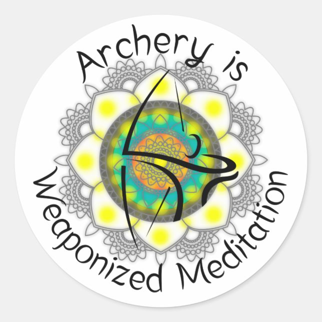 Pegatina Redonda Pegatinas redondos para los casos del arco (Anverso)