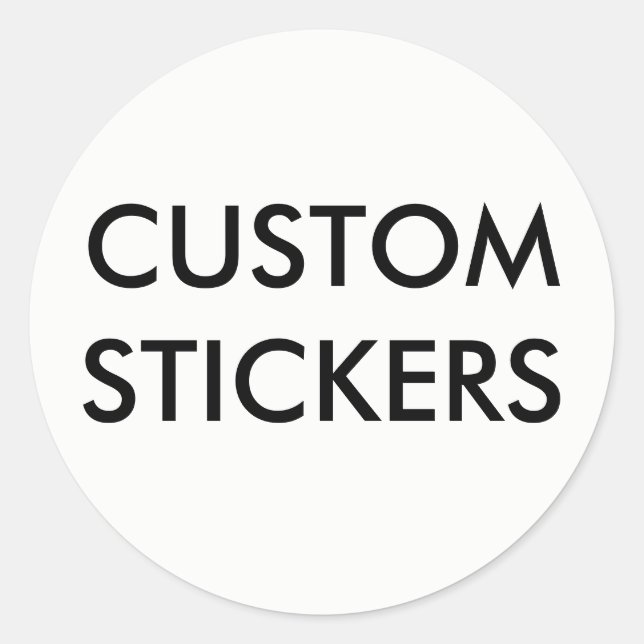 Pegatina Redonda Pegatinas redondos personalizados personalizados e (Anverso)