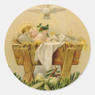 Pegatina Redonda Pegatinas: Regalo de Navidades