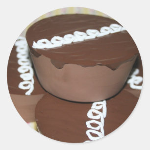 Pegatina Redonda Pegatinas Retro Cupcakes