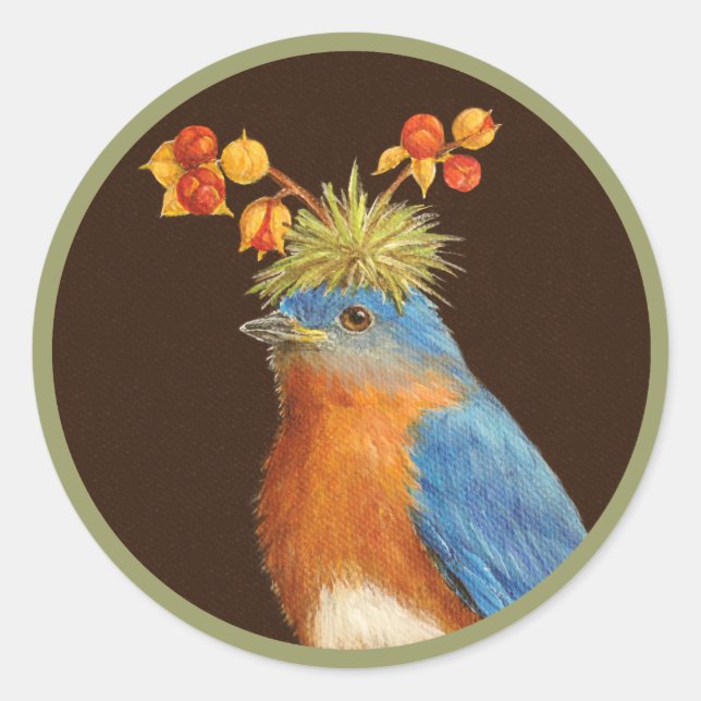 Pegatina Redonda Pegatinas Rex (Anverso)