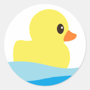 Pegatina Redonda pegatinas "Rubber Ducky"