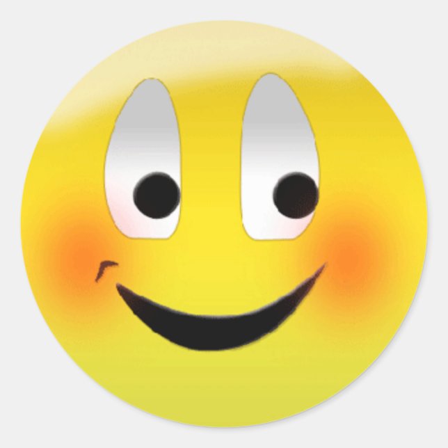 Pegatina Redonda "pegatinas ruborizadores (Anverso)