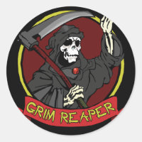 Pegatinas/Sellos para sobres Grim Reaper