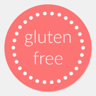 Pegatina Redonda pegatinas sin gluten