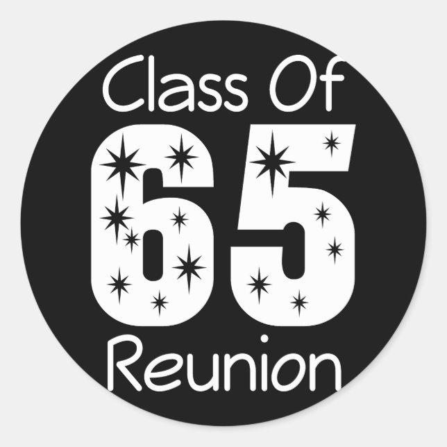 Pegatina Redonda pegatinas sindicales de clase 1965 (Anverso)