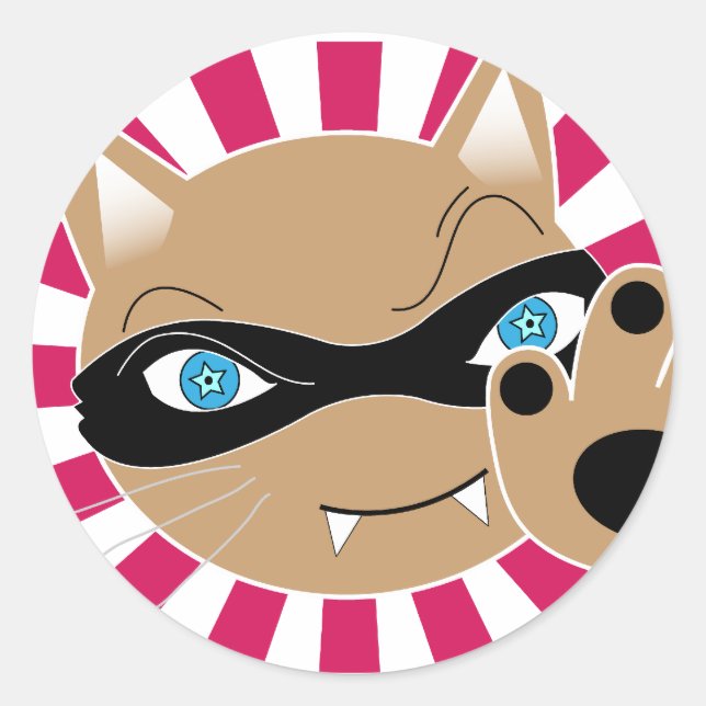 Pegatina Redonda Pegatinas Tac (6 en envase) (Anverso)