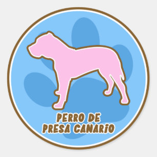 Faringe caja Partido Pegatinas Canario Perro Presa - Calcomanías | Zazzle.es