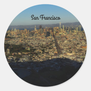 Pegatina Redonda Pegatinas Twin Peaks #2 de San Francisco