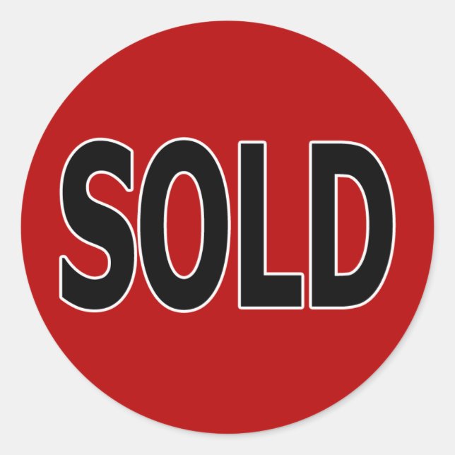 Pegatina Redonda Pegatinas vendidos (Anverso)