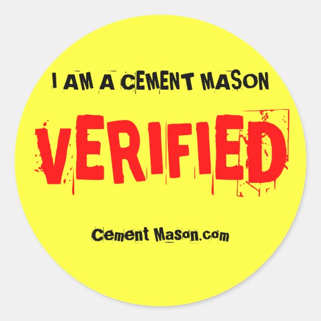 Pegatina Redonda Pegatinas verificados (Anverso)