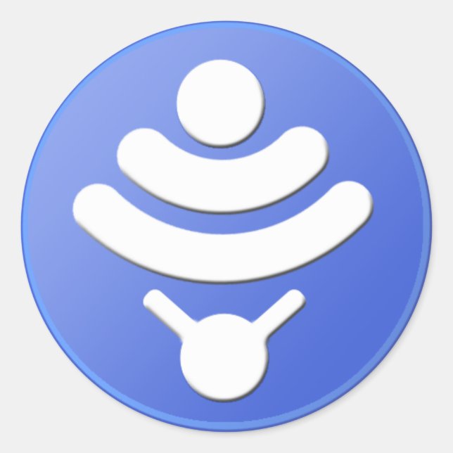 Pegatina Redonda pegatinas Vistumbler de 3 pulgadas (Anverso)