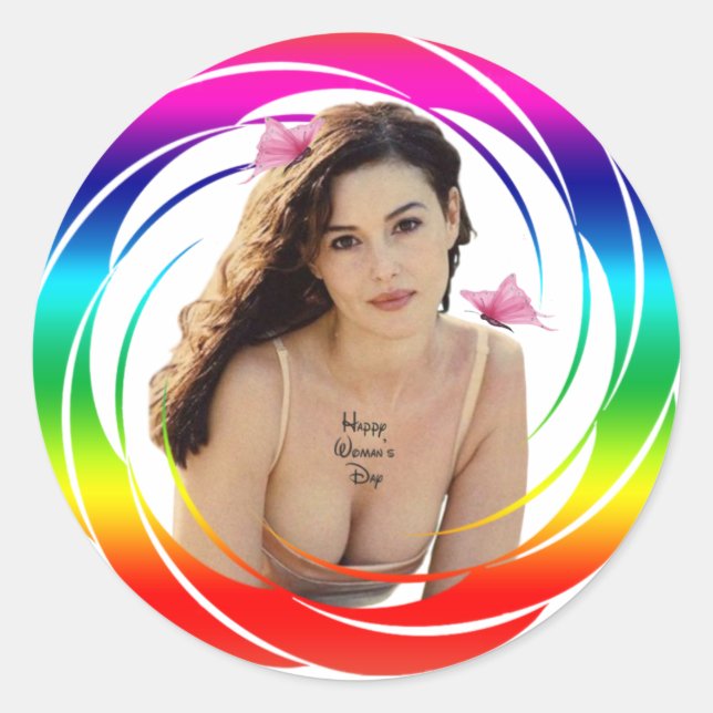 Pegatina Redonda Pegatinas y etiquetas (Anverso)