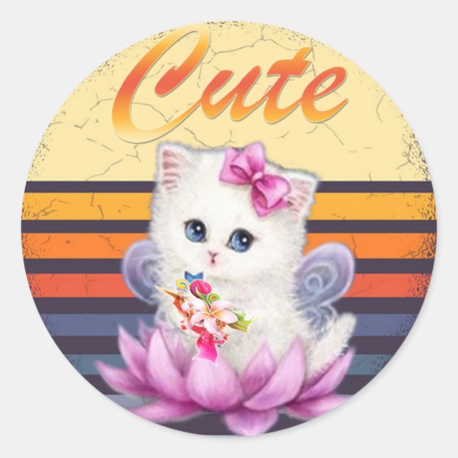 Pegatina Redonda Pegatinas y etiquetas (Anverso)