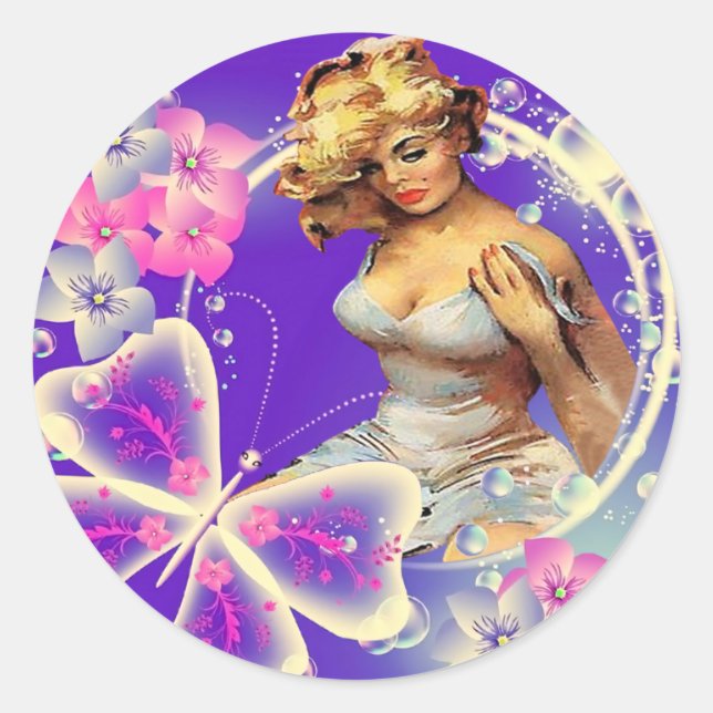 Pegatina Redonda Pegatinas y etiquetas (Anverso)