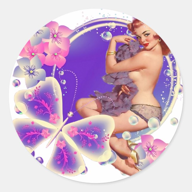 Pegatina Redonda Pegatinas y etiquetas (Anverso)