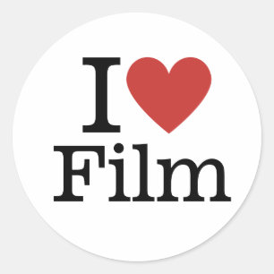 Pegatina Redonda ❤️ película de amor para estudiantes/PERSONALIZADO