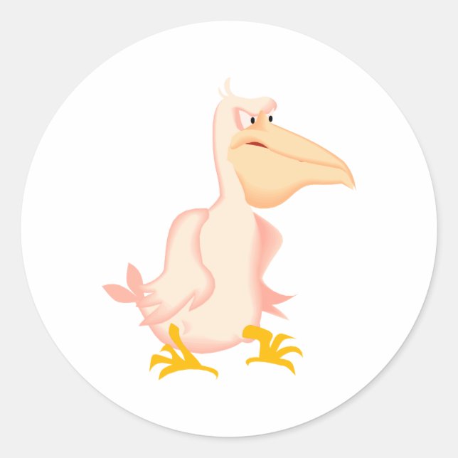 Pegatina Redonda Pellin Pelican (Anverso)